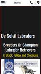 Mobile Screenshot of desoleillabradors.com